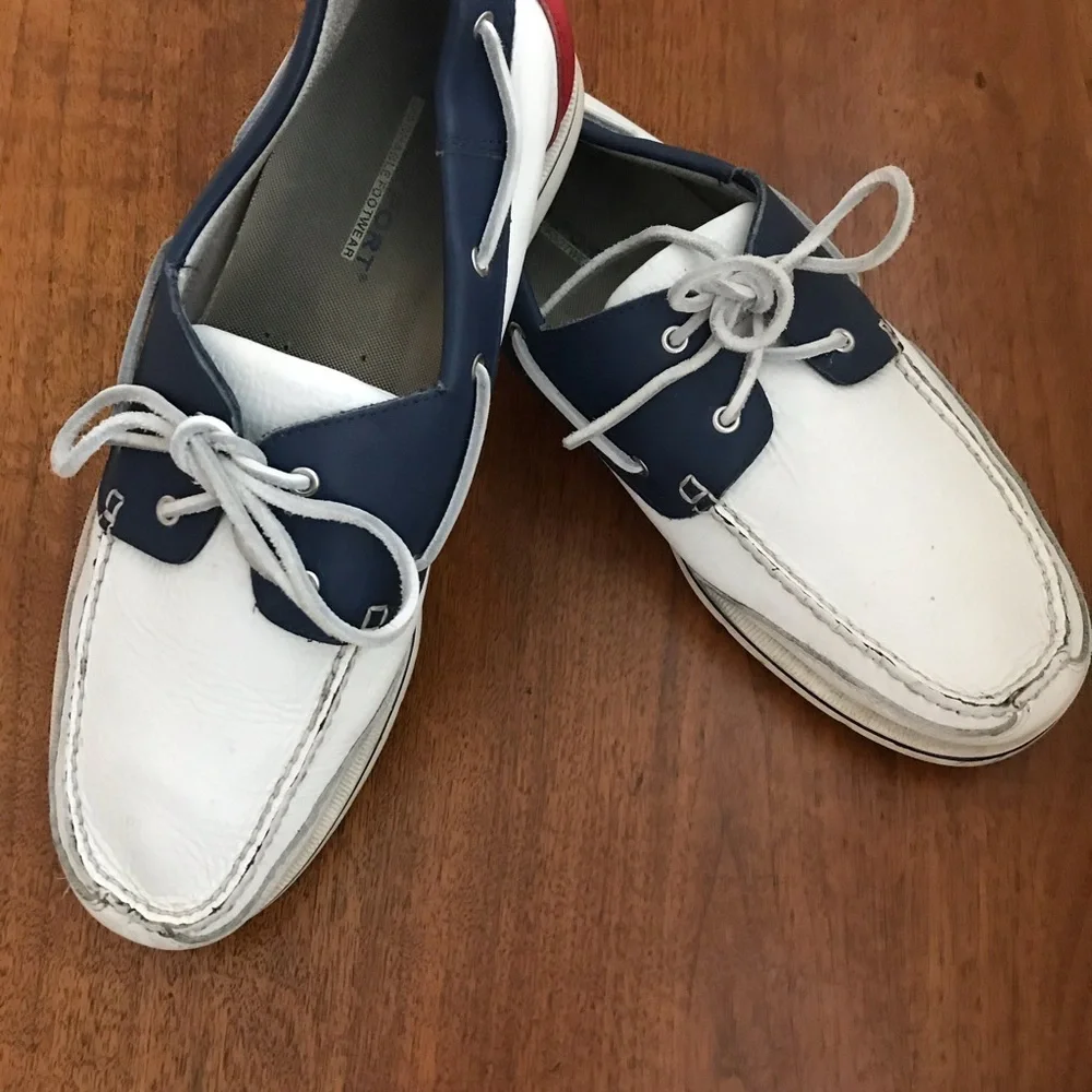 Rockport Men’s Leather Patriotic Boat Shoe
